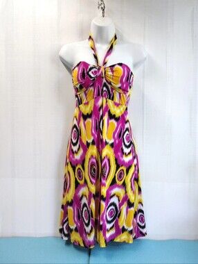 NEW Halter Sundress A-line Stretchy Dress - M